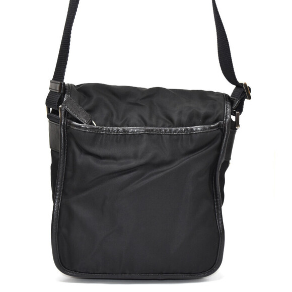 Prada Shoulder Bag Triangle Logo Plate Black - Picture 3 of 9